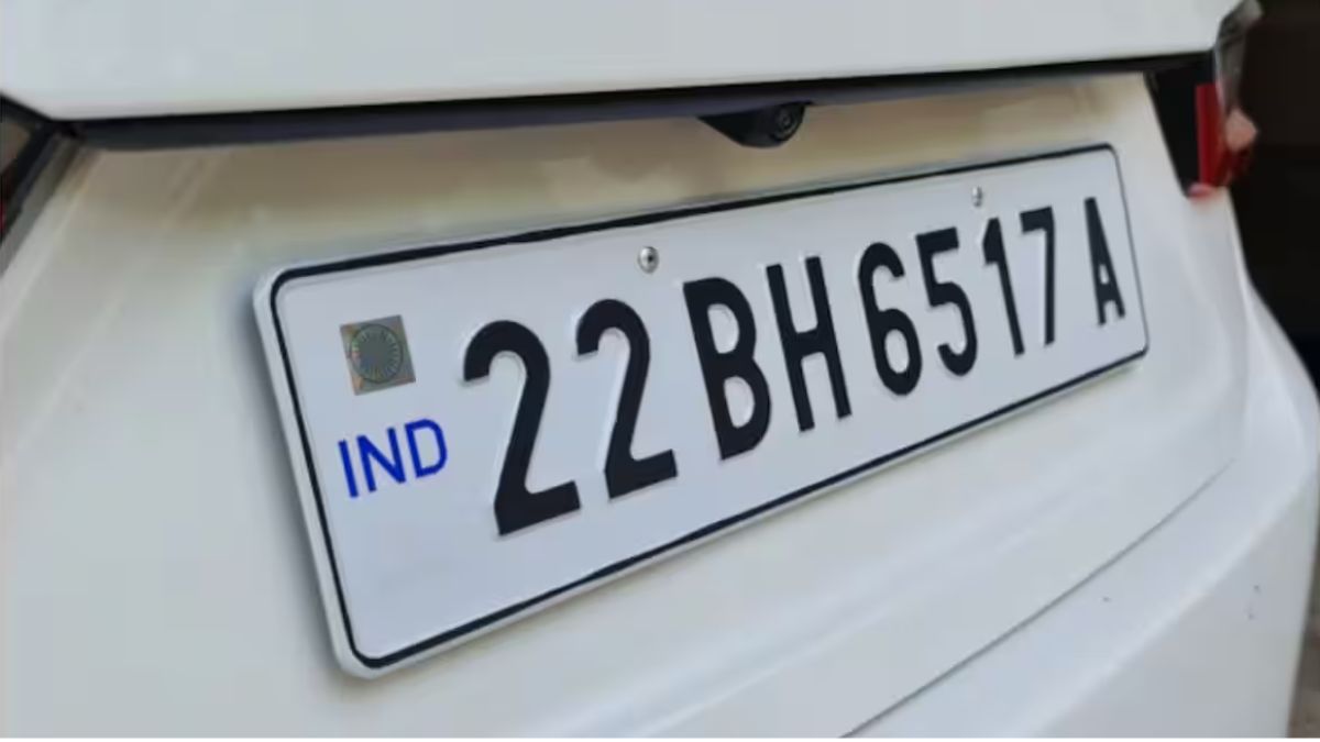 BH Series Number Plate