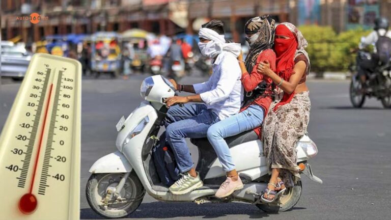Riding a bike with a helmet in the heat