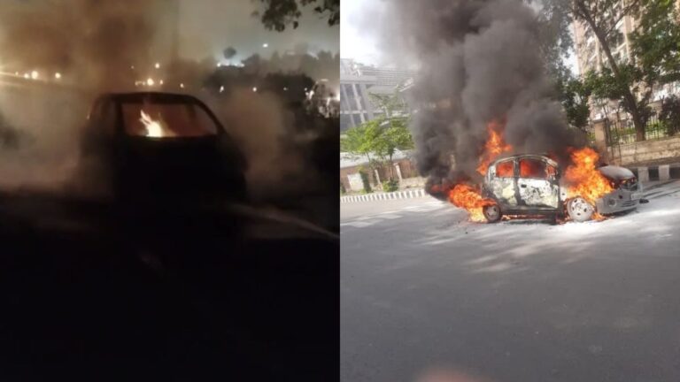 Car Fire Noida