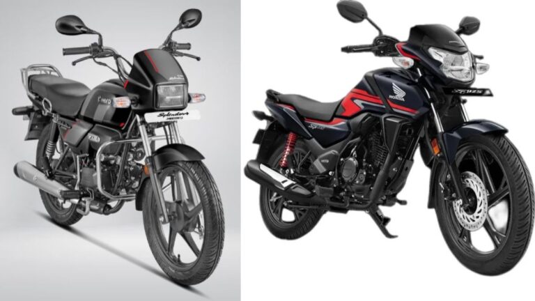Hero Splendor+ Xtec 2.0 VS Honda Shine 100