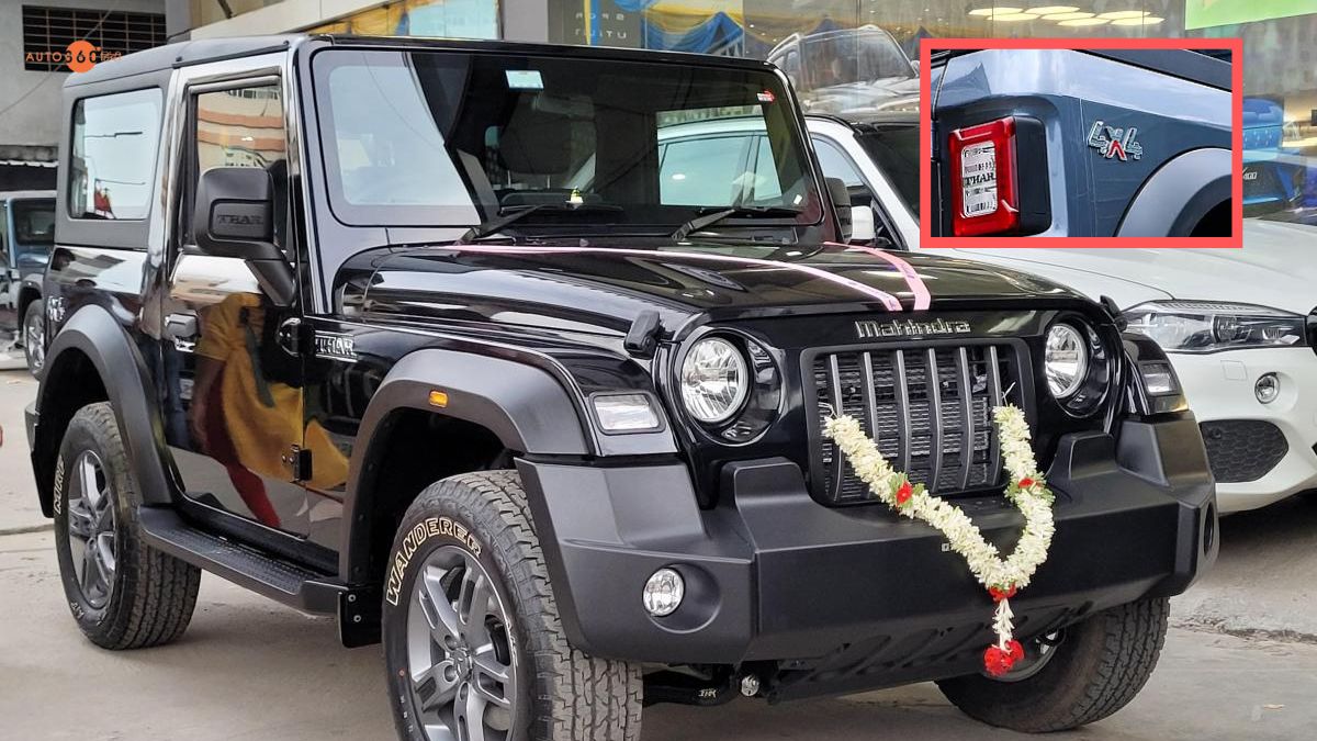 Why is '4×4' written on Mahindra Thar